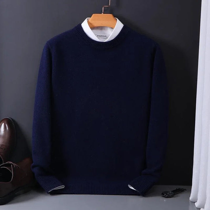 Zaldy | Pull en maille pour homme à col rond