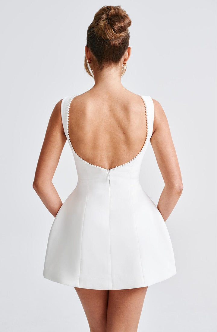 Emilia | Damen Ärmelloses Minikleid mit Perlen