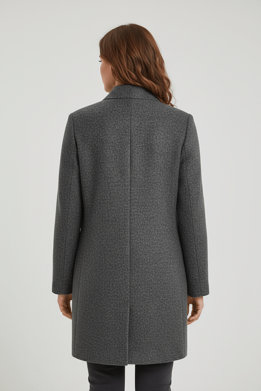 Emilia | Manteau pour femme en mélange de laine avec col montant