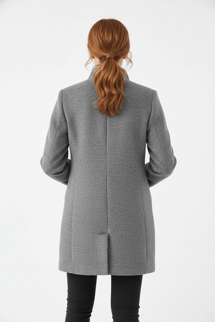 Emilia | Manteau pour femme en mélange de laine avec col montant