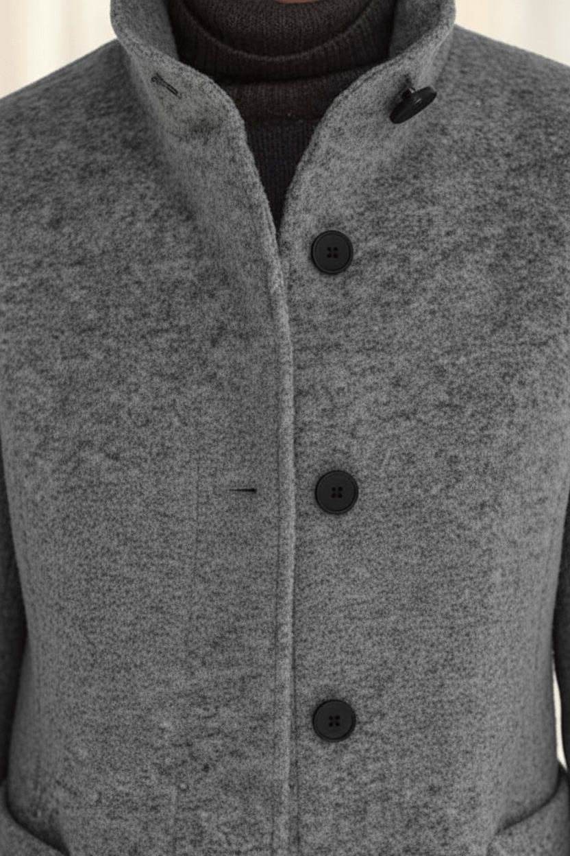 Emilia | Manteau pour femme en mélange de laine avec col montant
