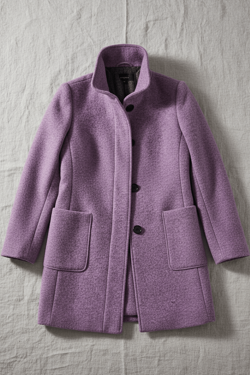Emilia | Manteau pour femme en mélange de laine avec col montant