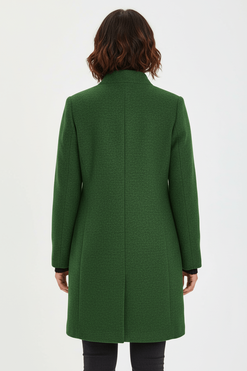 Emilia | Manteau pour femme en mélange de laine avec col montant