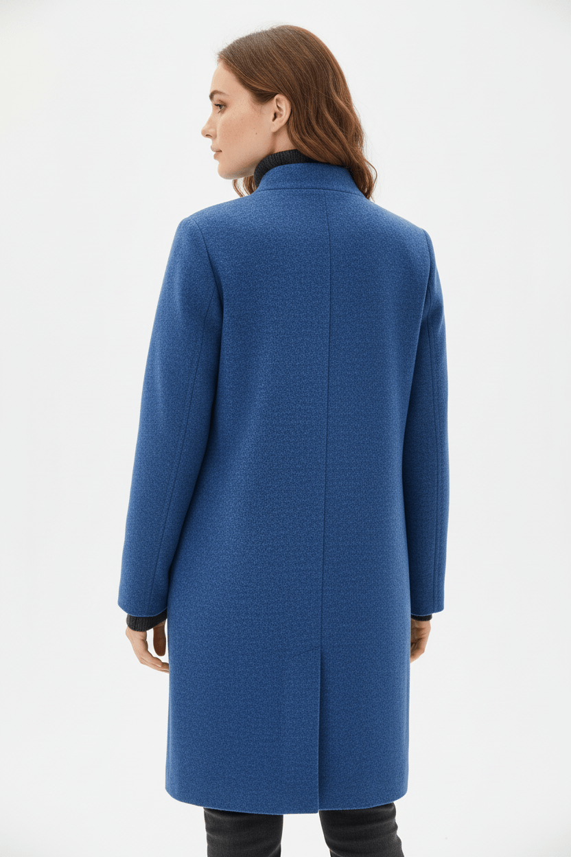 Emilia | Manteau pour femme en mélange de laine avec col montant