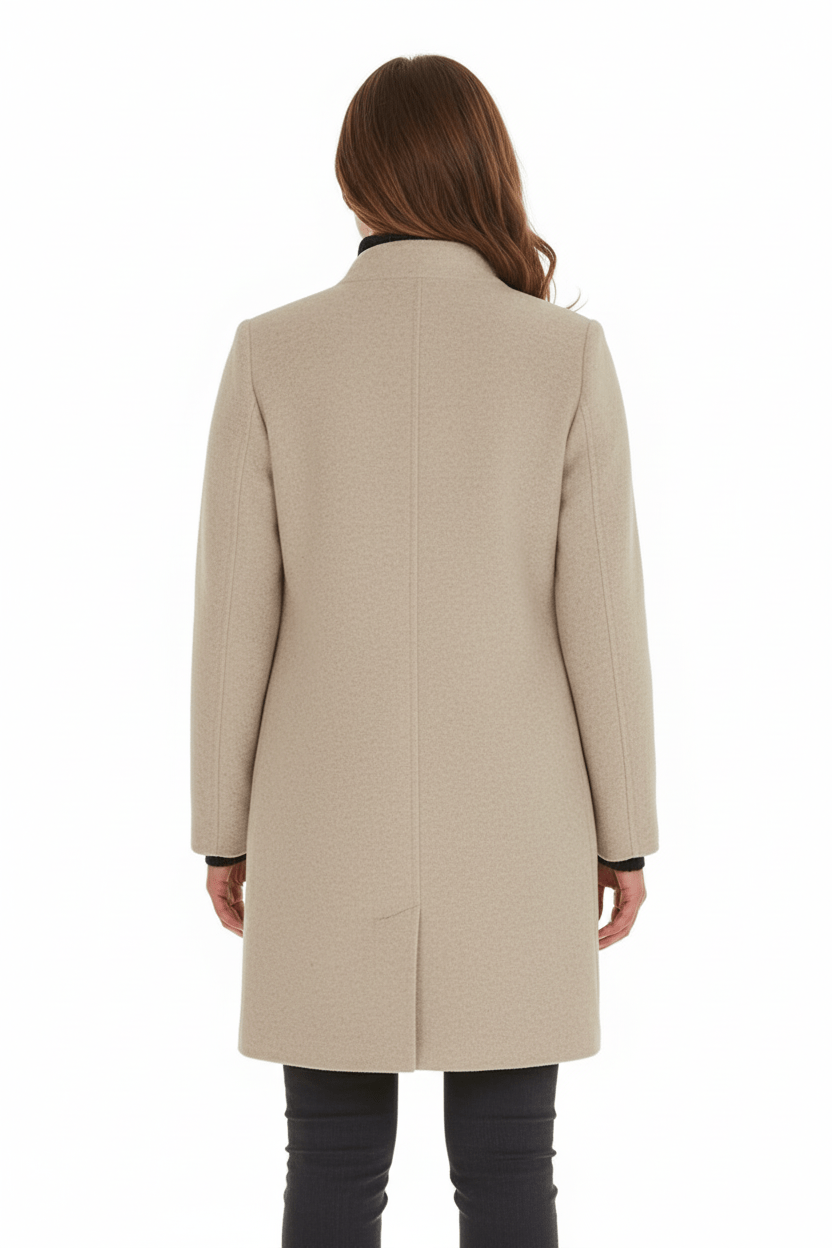 Emilia | Manteau pour femme en mélange de laine avec col montant