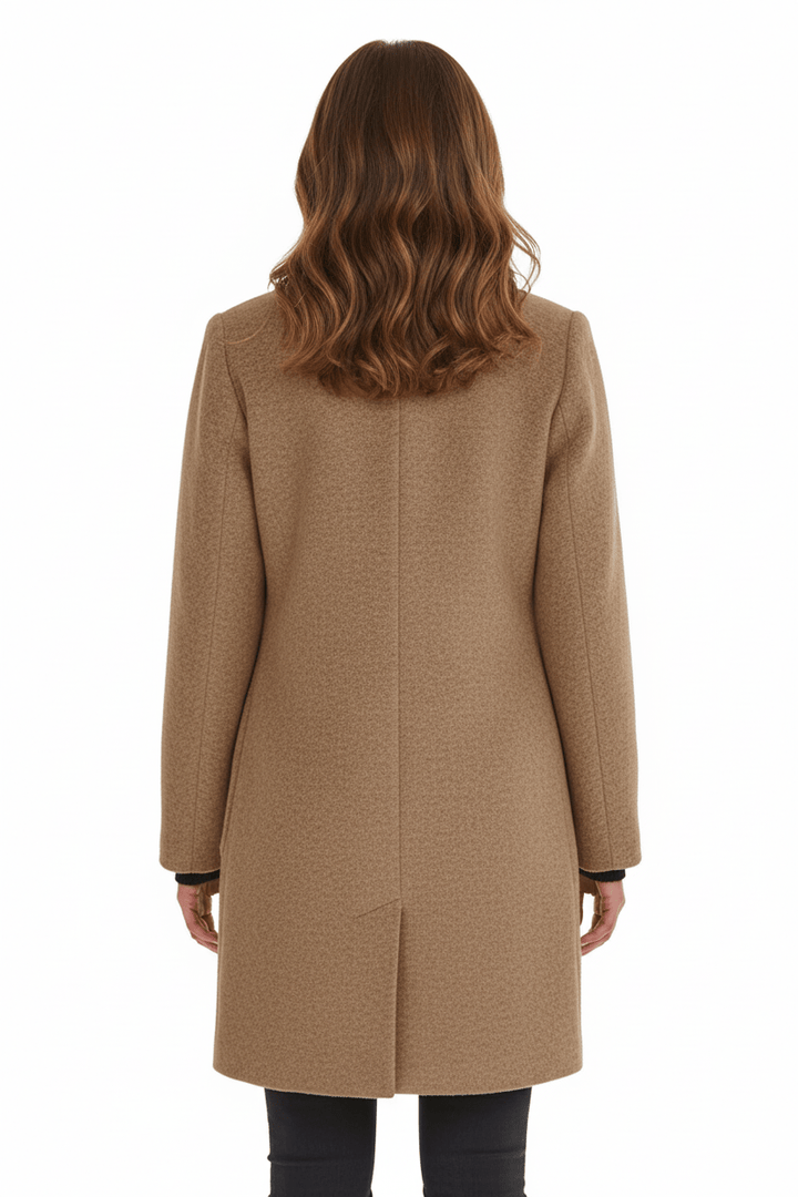 Emilia | Manteau pour femme en mélange de laine avec col montant