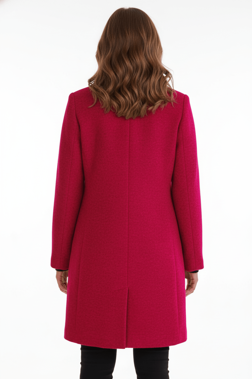 Emilia | Manteau pour femme en mélange de laine avec col montant