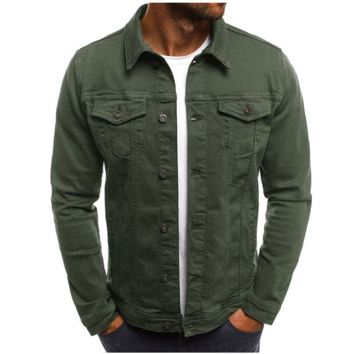 Felix | Veste en jean pour homme avec patte de boutonnage
