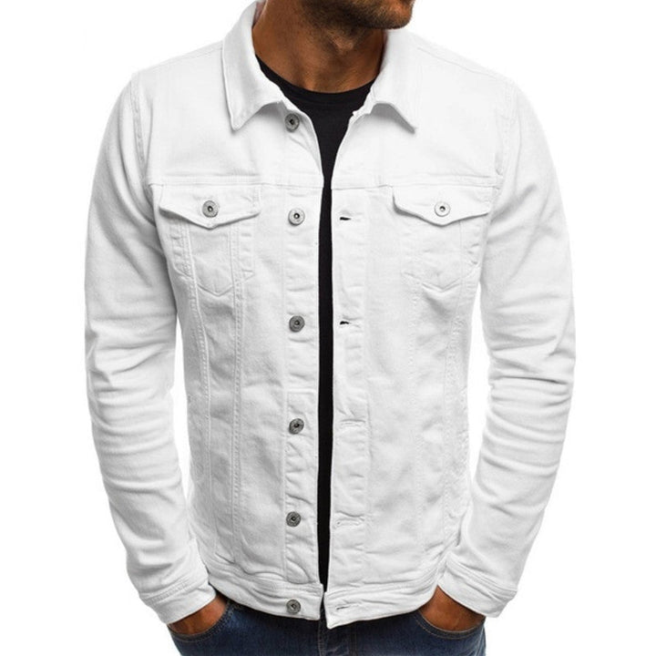 Felix | Veste en jean pour homme avec patte de boutonnage