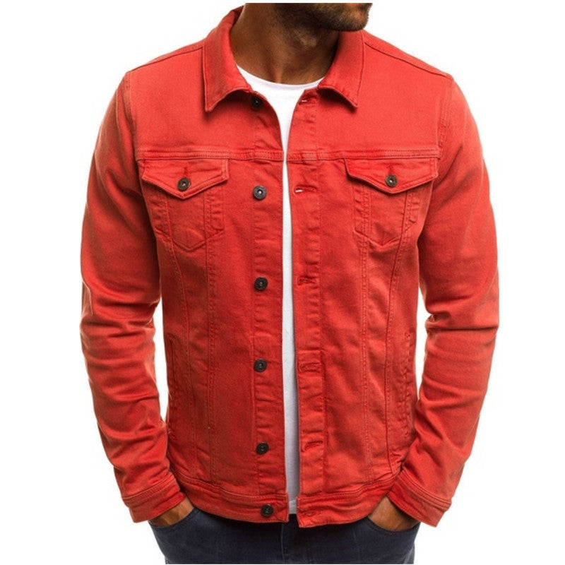 Felix | Veste en jean pour homme avec patte de boutonnage