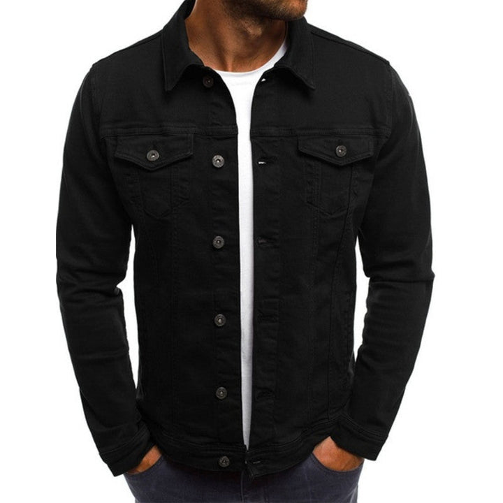 Felix | Veste en jean pour homme avec patte de boutonnage