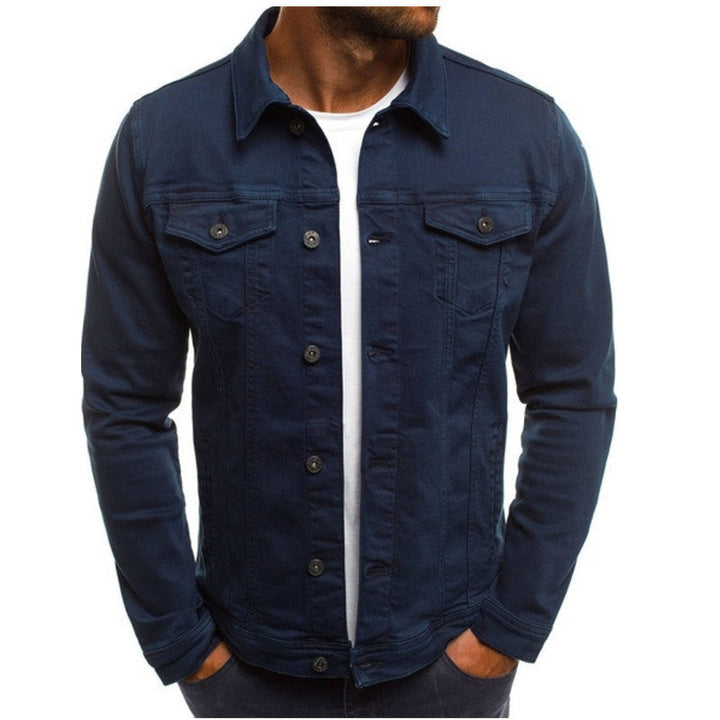 Felix | Veste en jean pour homme avec patte de boutonnage