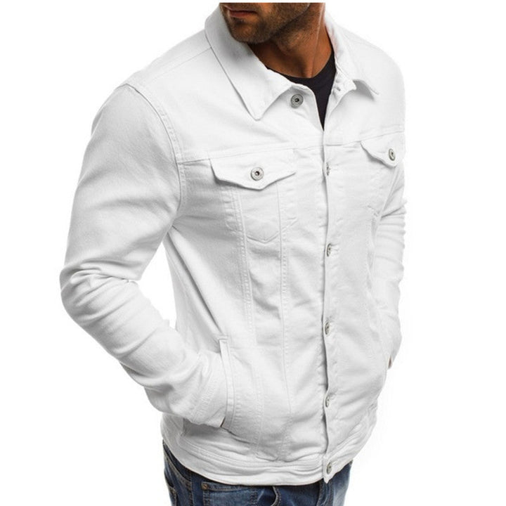 Felix | Veste en jean pour homme avec patte de boutonnage