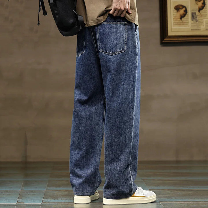 Felix | Herren Weite Jeans mit Kordelzug