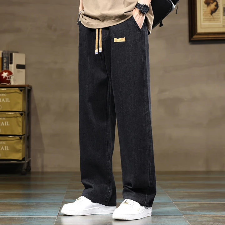 Felix | Herren Weite Jeans mit Kordelzug