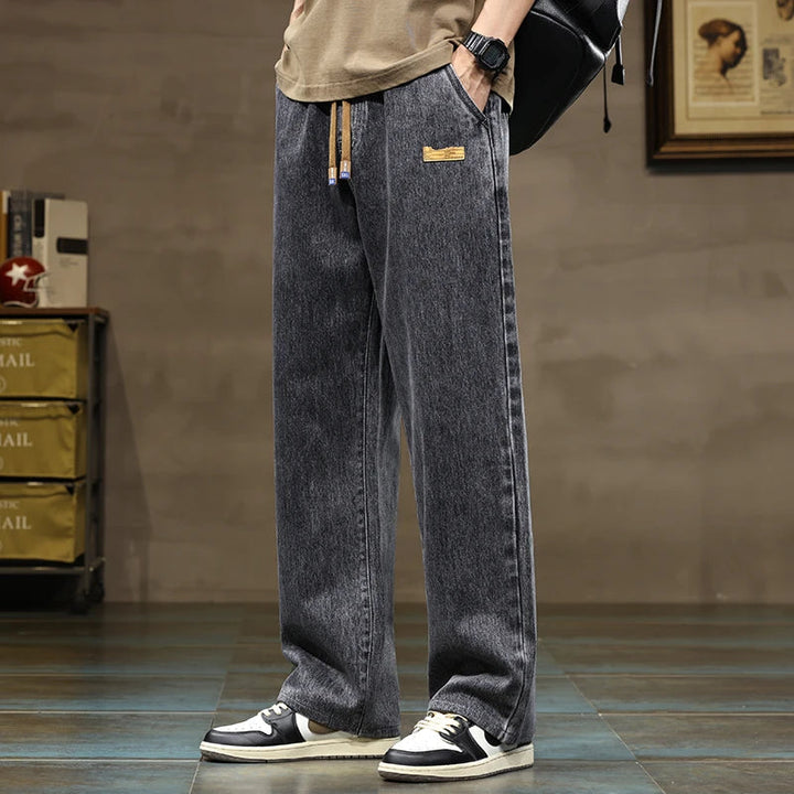 Felix | Herren Weite Jeans mit Kordelzug