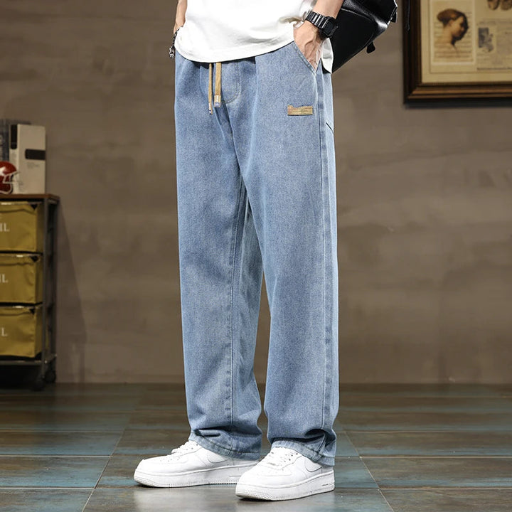 Felix | Herren Weite Jeans mit Kordelzug