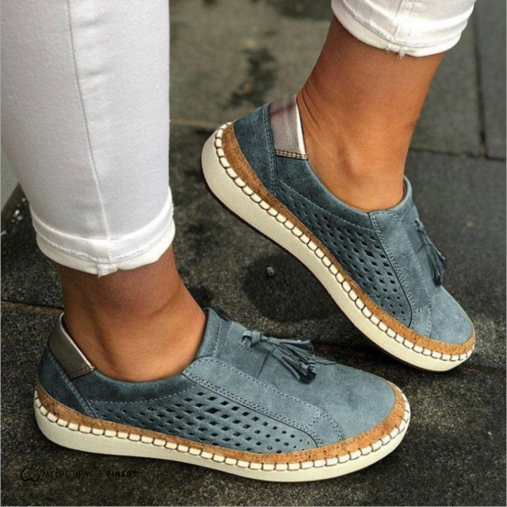 Fiona | Baskets slip-on perforées pour femme