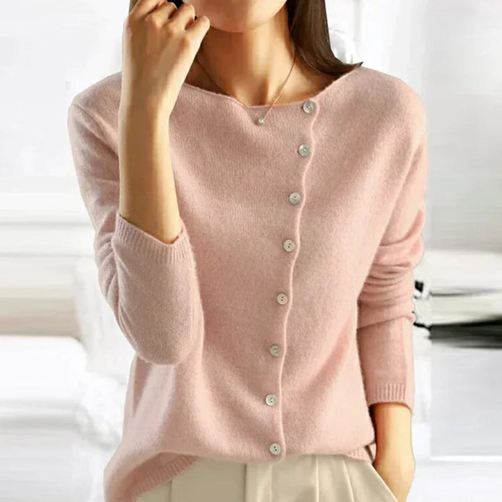 Greta | Damen Asymmetrische Strickjacke
