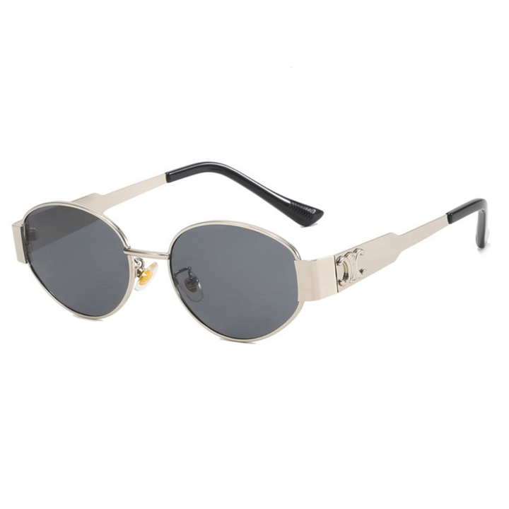 Helena | Damen Ovale Sonnenbrille mit Goldrahmen