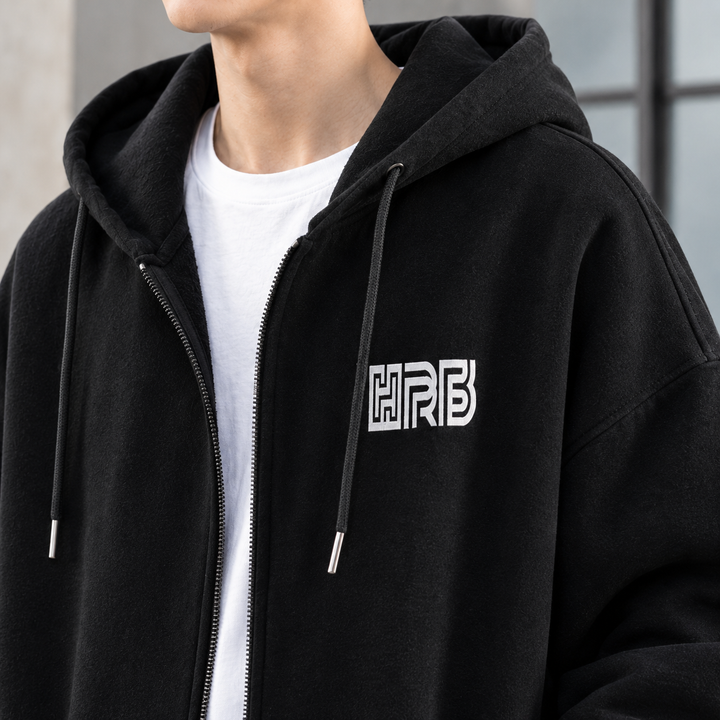 Jan | Sweat à capuche oversize zippé pour homme