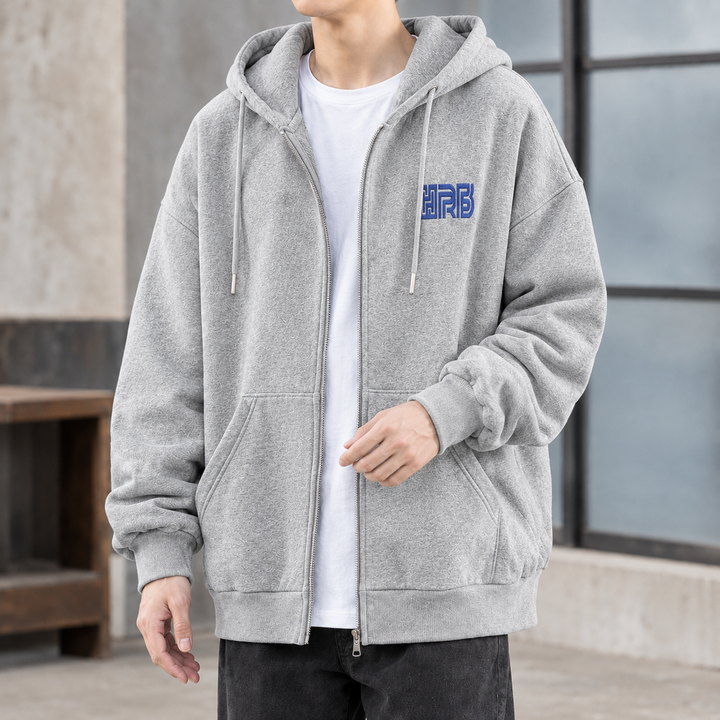 Jan | Sweat à capuche oversize zippé pour homme