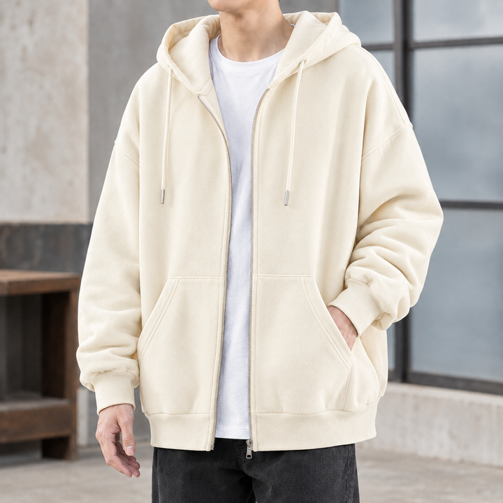 Jan | Sweat à capuche oversize zippé pour homme