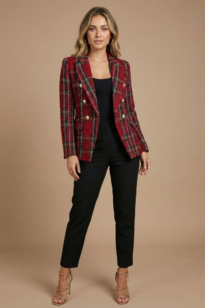 Jana | Women's Double-Breasted Tweed Blazer