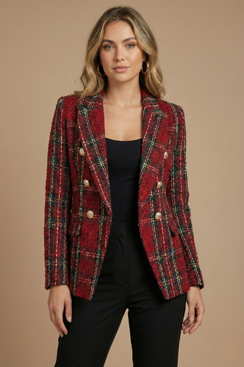 Jana | Women's Double-Breasted Tweed Blazer