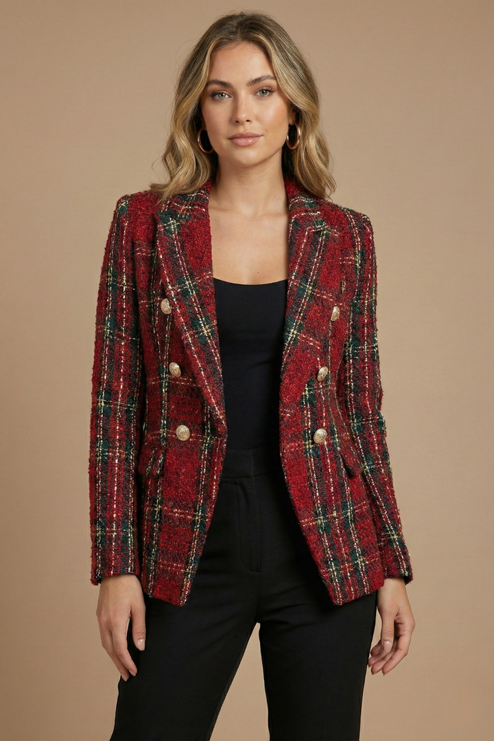 Jana | Women's Double-Breasted Tweed Blazer
