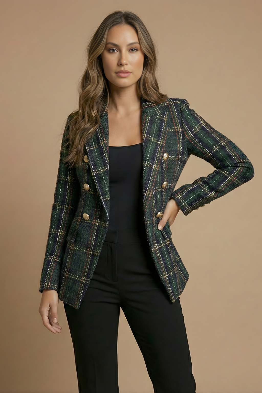 Jana | Women's Double-Breasted Tweed Blazer