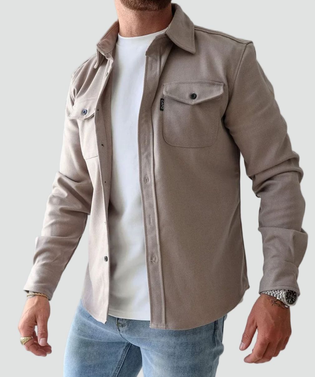 Jonas | Herren Hemdjacke mit Brusttaschen