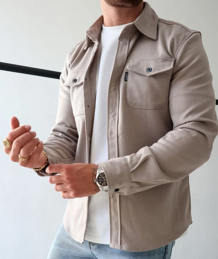 Jonas | Herren Hemdjacke mit Brusttaschen