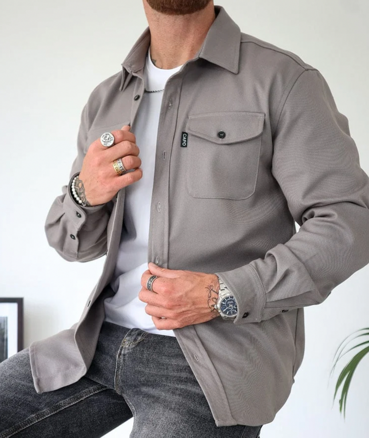Jonas | Herren Hemdjacke mit Brusttaschen