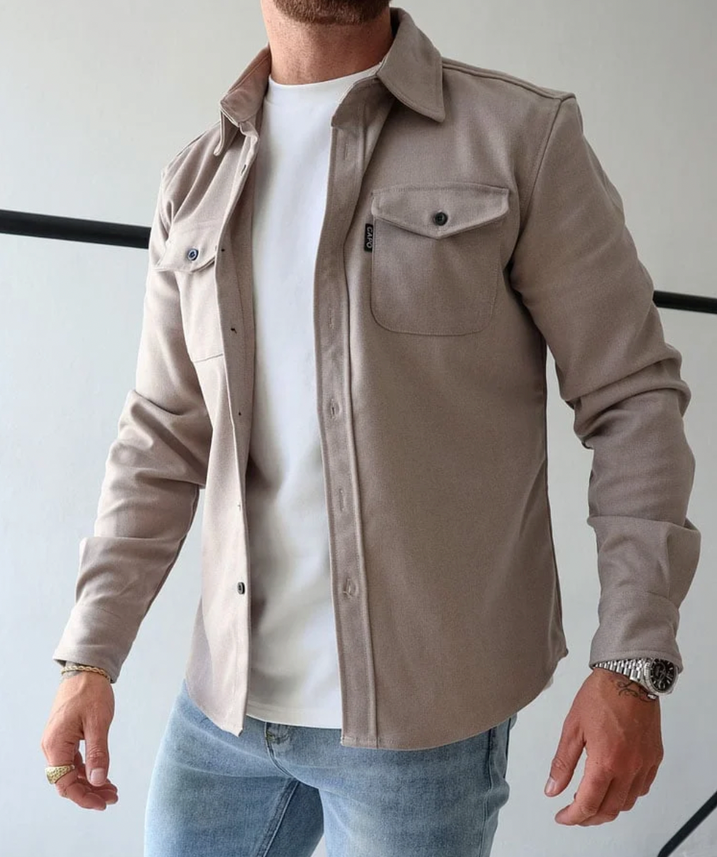 Jonas | Herren Hemdjacke mit Brusttaschen