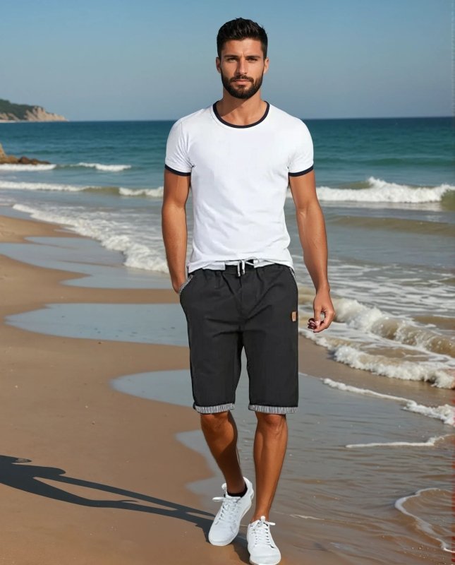 Jonas | Short homme longueur genou avec cordon de serrage