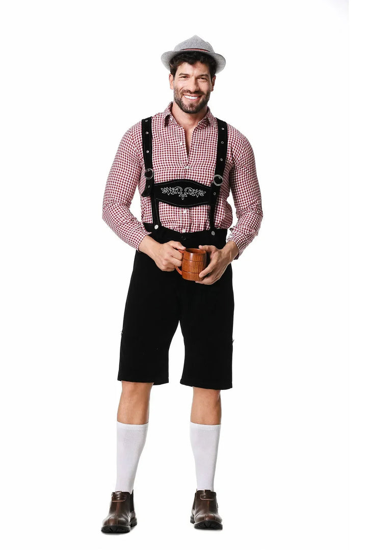 Jonas | Herren Kunstlederhosen Bayerisches Outfit für das Oktoberfest