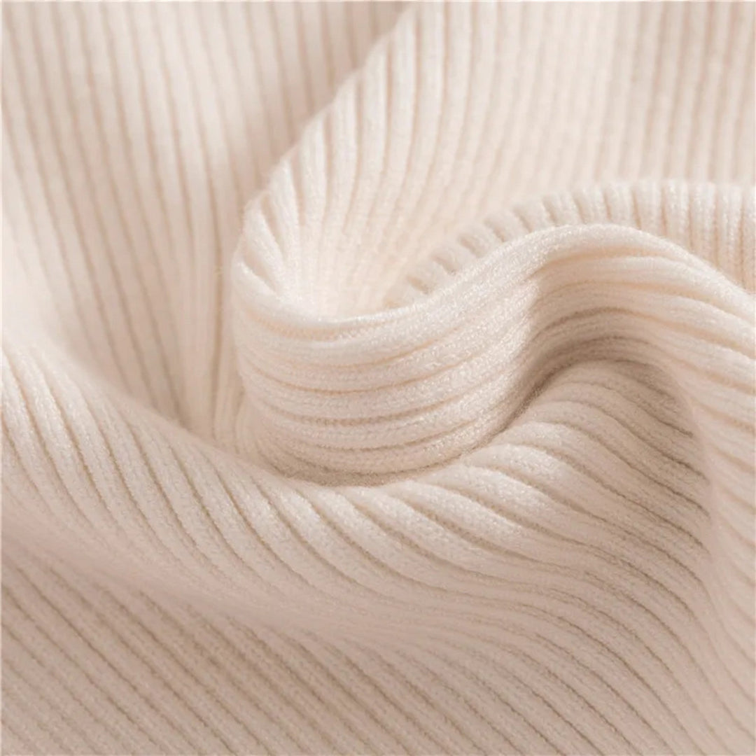 Julia | Pull à col roulé côtelé pour femme
