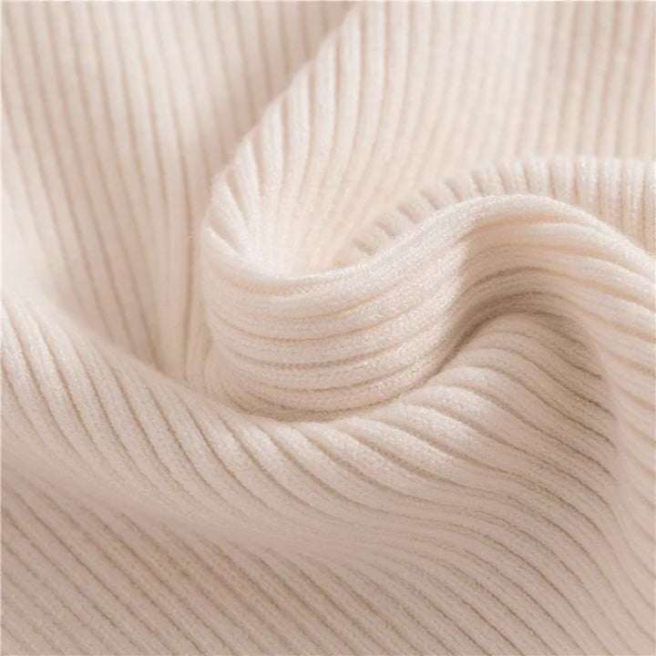 Julia | Pull à col roulé côtelé pour femme