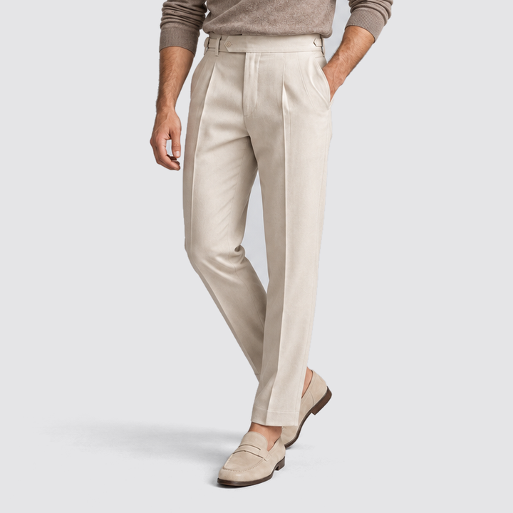 Julian | Pantalon de costume pour homme avec plis