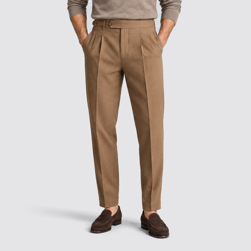 Julian | Pantalon de costume pour homme avec plis