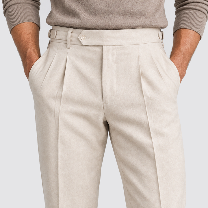 Julian | Pantalon de costume pour homme avec plis
