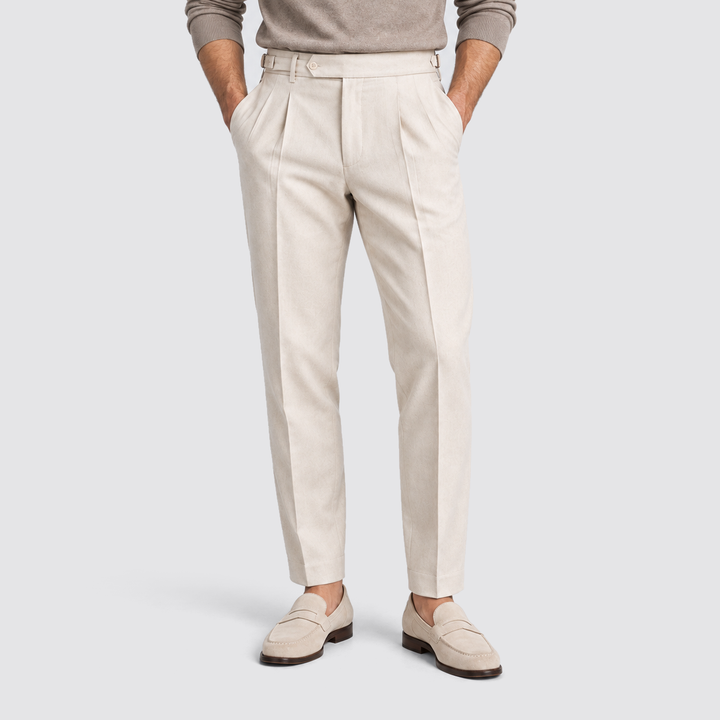 Julian | Pantalon de costume pour homme avec plis