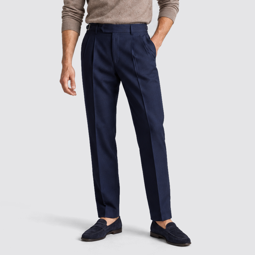 Julian | Pantalon de costume pour homme avec plis
