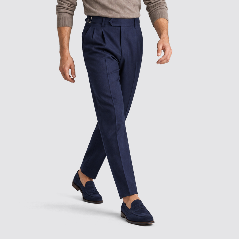 Julian | Pantalon de costume pour homme avec plis