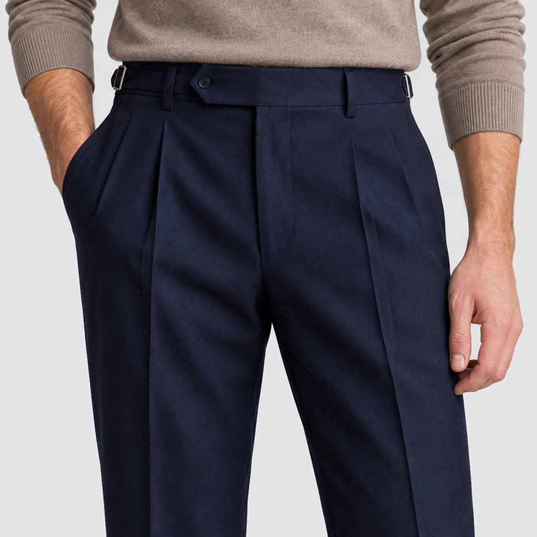 Julian | Pantalon de costume pour homme avec plis