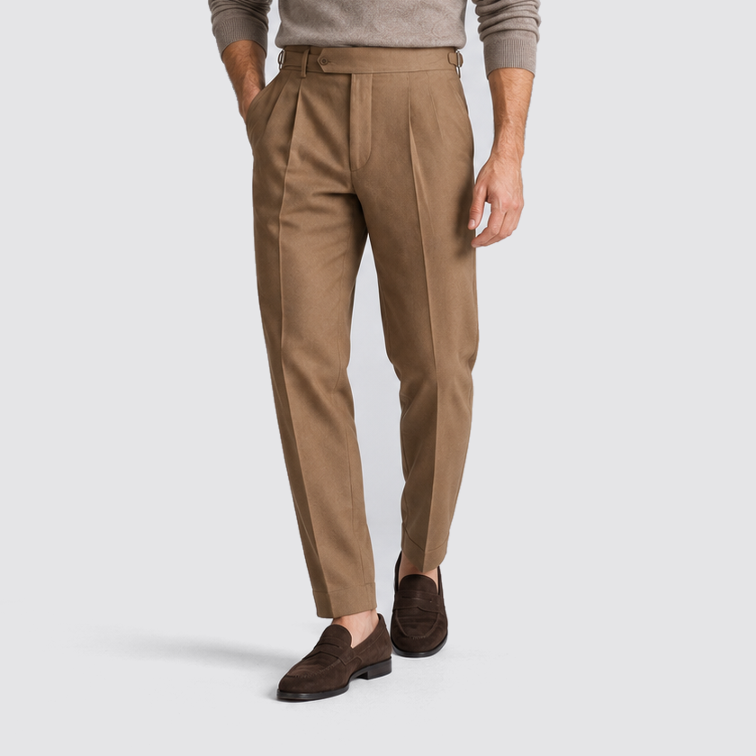 Julian | Pantalon de costume pour homme avec plis