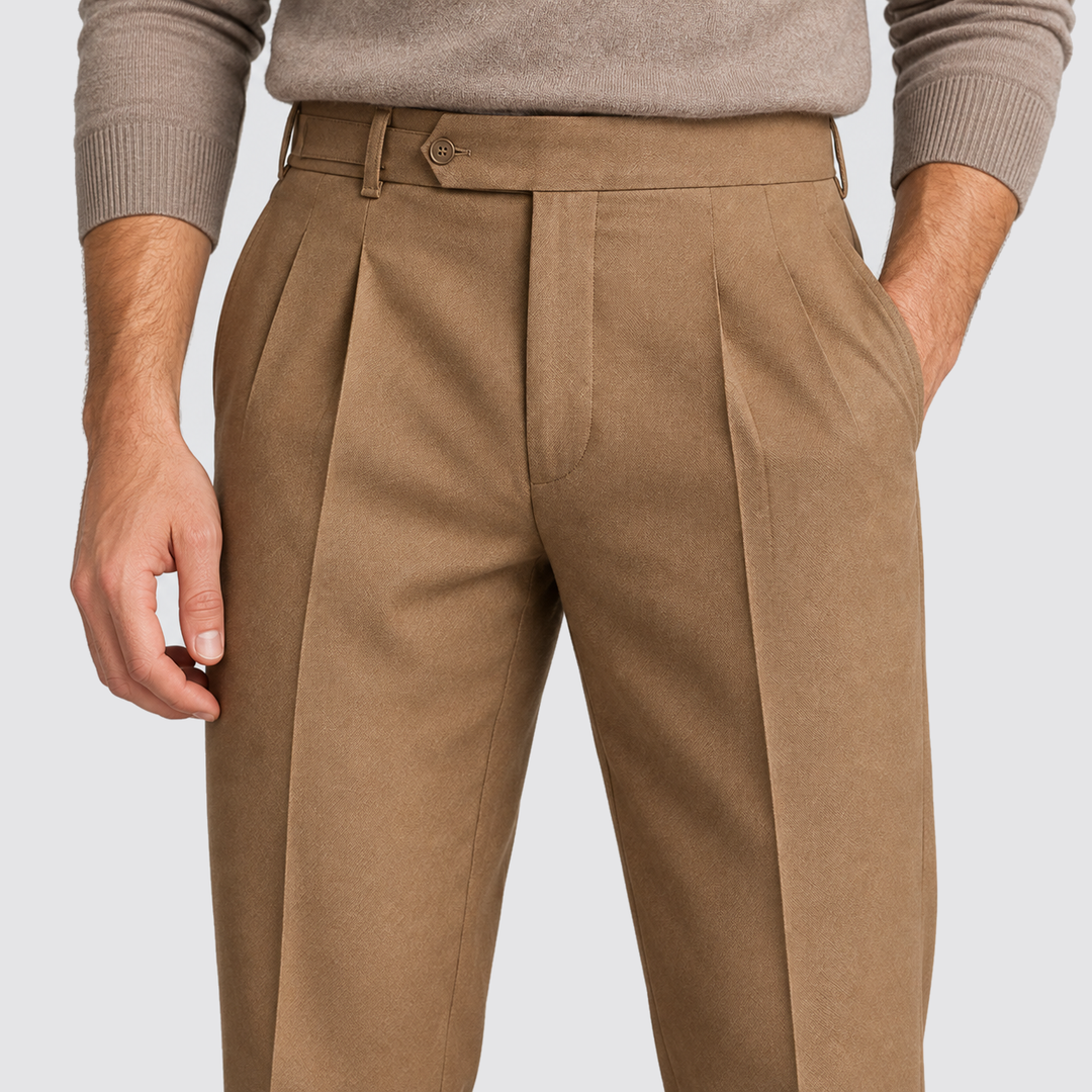 Julian | Pantalon de costume pour homme avec plis