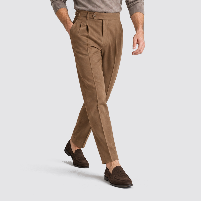 Julian | Pantalon de costume pour homme avec plis