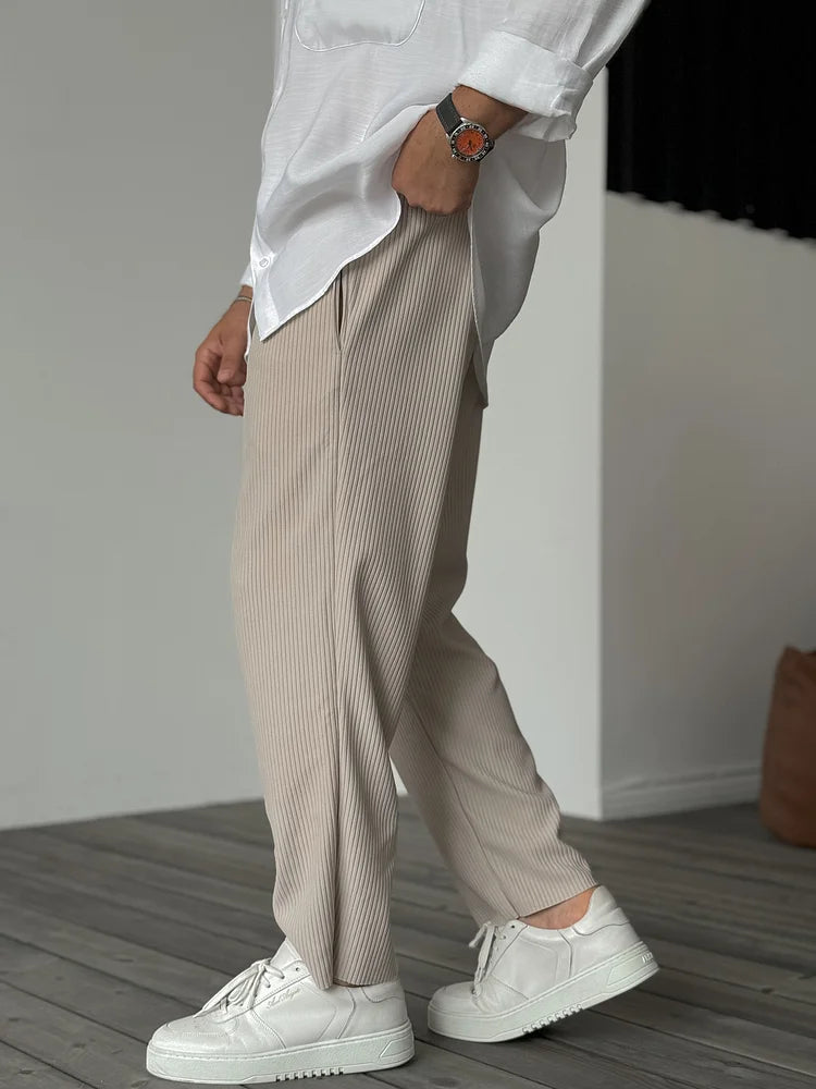 Julian | Herren Gerippte Straight-Leg Hose